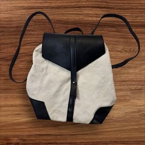 Canvas Backpack Deux Lux Black Accent Casual Daypack Travel Bag Purse‎